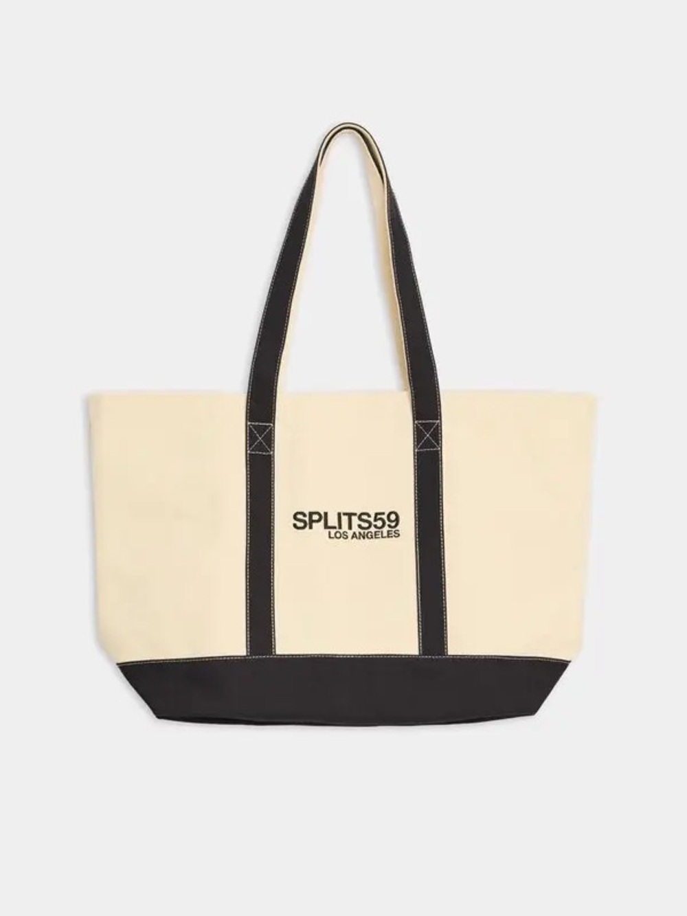 Splits59 Canvas Tote with Navy trim